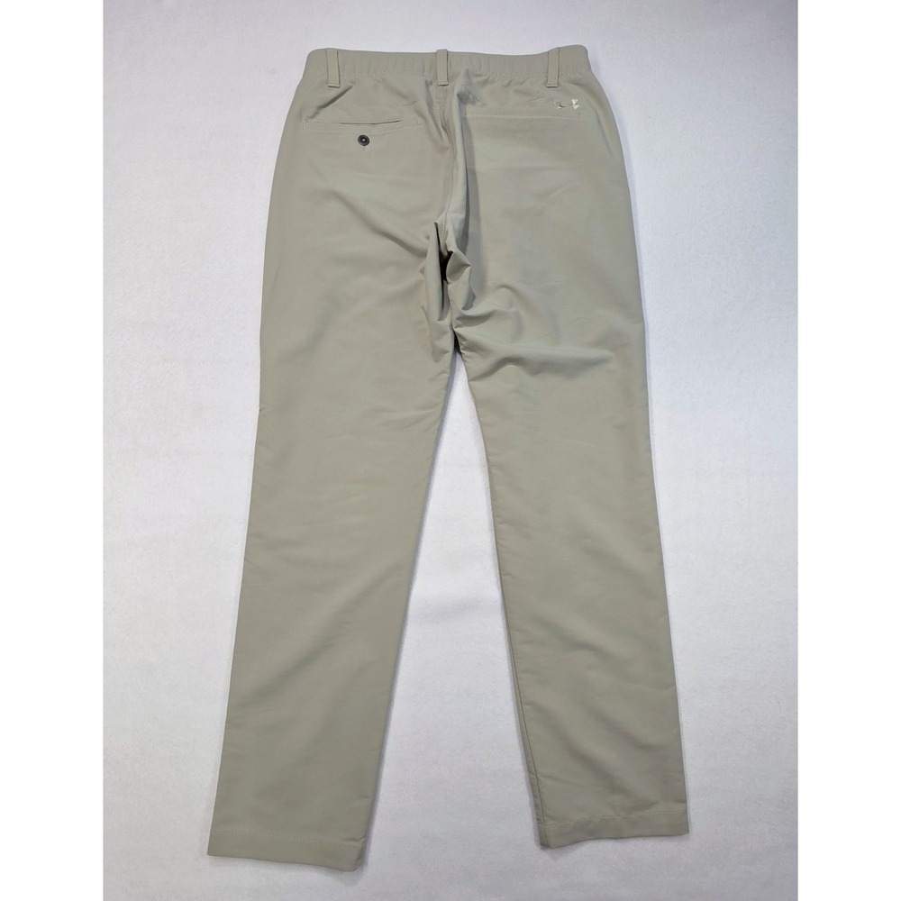 Under Armour Pants 32X30 Beige Grip Waist Chino‎ Lightweight Golf LIMITED USE - Picture 9 of 11